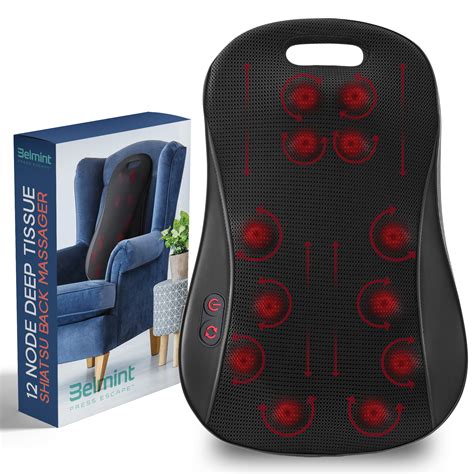 Walmart back massager - Comfier Vibration Massage Seat Cushion Full Back massager with Heat, 10 Motors Massage Chair Pad with 3 Heating Pads, Chair Massagers for Back and Neck for Home,Office Note: This is only a Vibration massager, not a Shiatsu Kneading massager. Do not buy this seat cushion if you are looking for a shiatsu massager with rolling balls. 